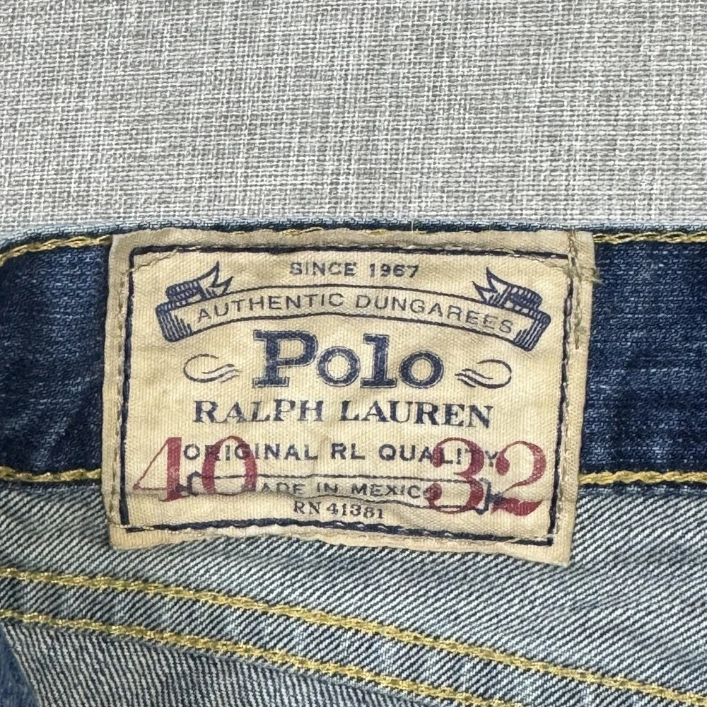 Polo‎ Ralph Lauren Hampton Straight Jeans Mens 40x32 Blue Medium Wash Denim